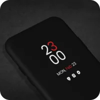 Always On Display Clock Widget